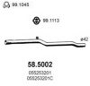 VW 055253201 Exhaust Pipe